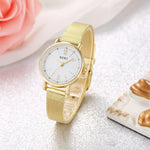 Regal Gold Quartz Stainless Steel Womens Watch