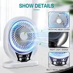 Energy Savers Rechargeable Camping Solar Powered Fan