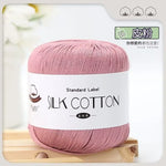 Lace Thread Silk Cotton Thread Pure Hand-woven Doll Material Package Crochet Wool Ball Worsted Silk Cotton 100%