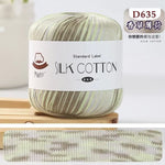 Lace Thread Silk Cotton Thread Pure Hand-woven Doll Material Package Crochet Wool Ball Worsted Silk Cotton 100%