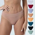 Teal Foilage 2Pcs Seamless Cotton Womens Panties