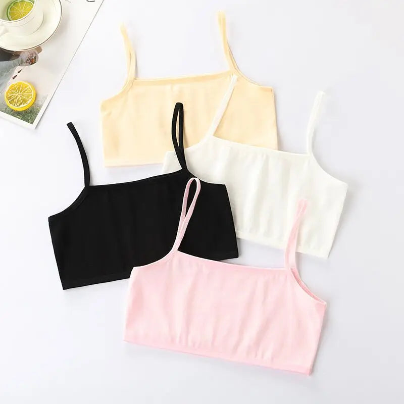 Spring Bloom 4Pcs Cotton Girls Training Bra