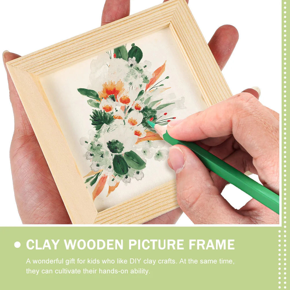 Wood Clay Photo Frames