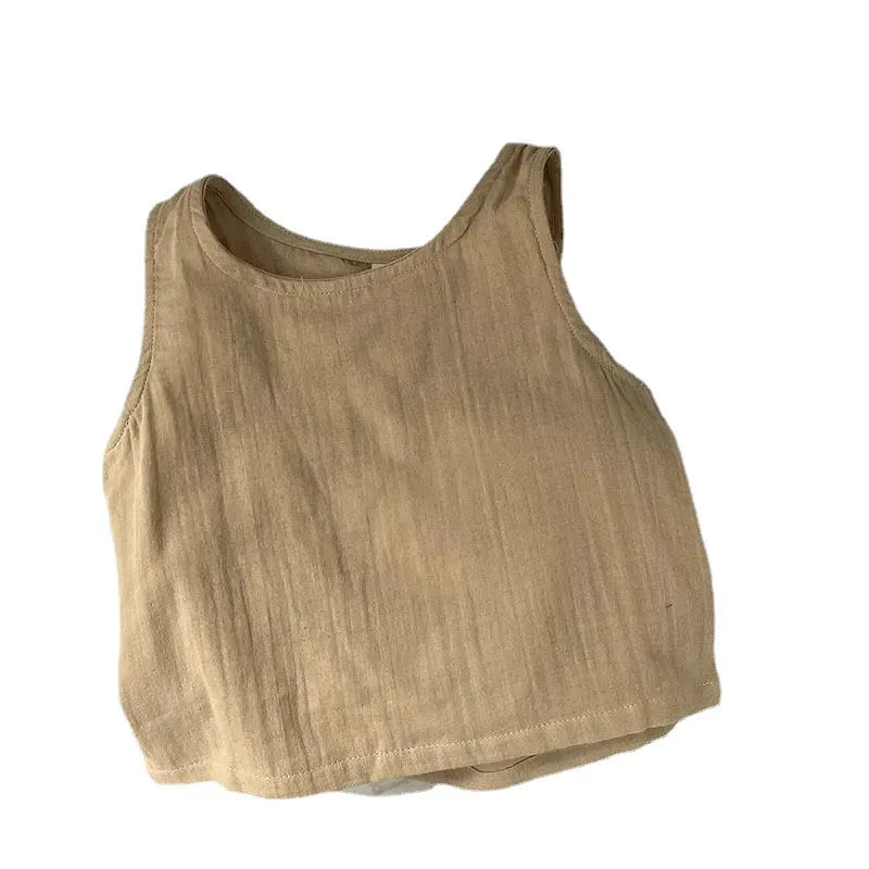 Summer Haze Cotton Linen Boys & Girls Tank