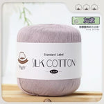 Lace Thread Silk Cotton Thread Pure Hand-woven Doll Material Package Crochet Wool Ball Worsted Silk Cotton 100%