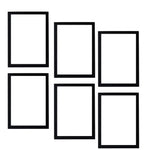 Artistic Bayou 6 Pcs Wood Bamboo Photo Frames