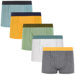 Little Modern Cotton Boxer Briefs, 5 Pack Breathable Underwear for Boys