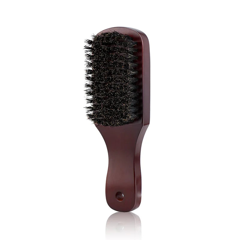 Natural Strands Anti Static Wood Boar Bristle Mens Beard Brush