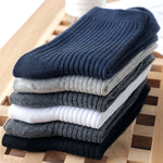 Warm Cozy 5Pcs 100% Cotton Mens Socks