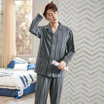 Comfort Lux Stripes Cotton Mens Pajama Set