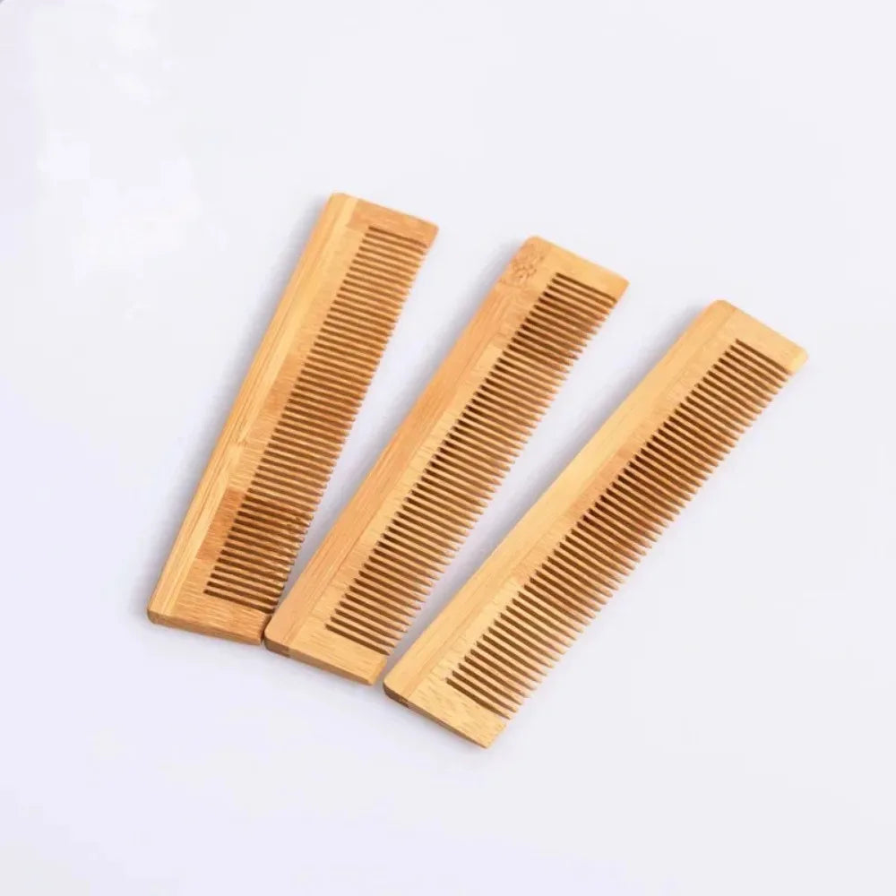 Natural Strands 1Pc Anti-Static Wood Bamboo Hair Comb