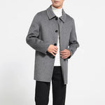 1Pc Double-Sided100% Wool Mens Coat