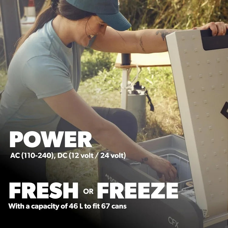 Energy Savers AC/DC or Solar Powered Portable Refrigerator & Freezer