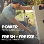 Energy Savers AC/DC or Solar Powered Portable Refrigerator & Freezer