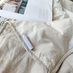 Desert Haven Stripes Linen Cotton Comforter