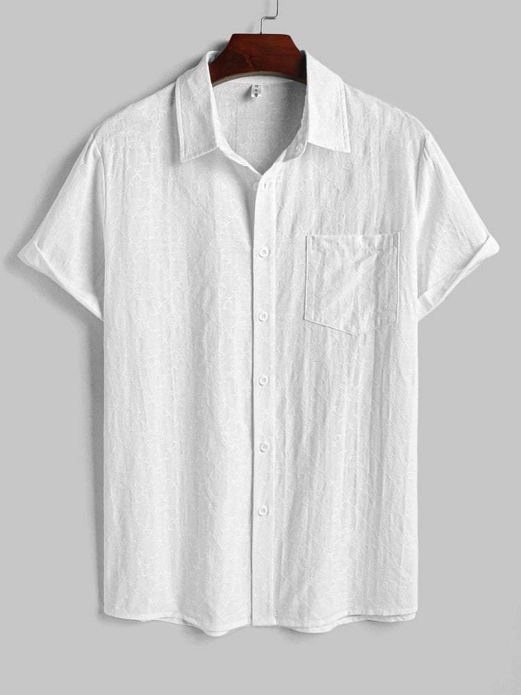 Snow Fields Pocket 100% Cotton Men's Shirt