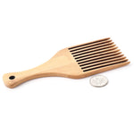 Anti-static Natural Bamboo Hair Pick Comb Scalp Massage Long Tooth Detangling Combs Afro Hair Lift Styling Accessories