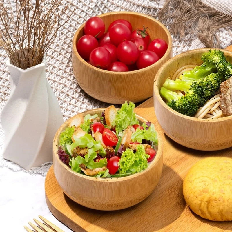 Healthy Meals Bamboo Salad Bowl
