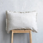 Misty Haven 1Pcs Ruffle 100% Linen Pillowcase