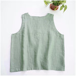 Elemental Nature 100% Linen Womens Tank