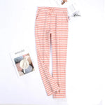 Large Size Casual Cotton Pajamas Pant For Women New Striped Comfortable Sleepwear Pants Autumn Winter Home Wear Trousers 4XL