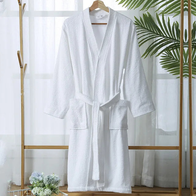 Sapphire Waters Super Absorbent Terry 100% Cotton Mens Bathrobe