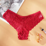 Women's Underwear Lace Sexy Panties Female Underpants Solid Color Transparent Panty Intimates Low-Rise Women Lingerie