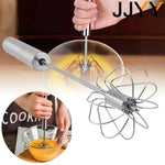 JJYY Manual Pressure Semi-Automatic Rotary Blender Coffee Egg Milk Mixing Tool Handheld Baking Cooking Kitchen Tools