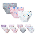 Pink Peonies 3Pcs Cotton Girls Underwear