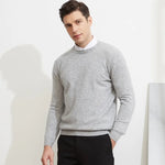 Coffee Spice Knit 100% Cashmere Mens Sweater Men