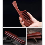 1Pc Sandalwood Handmade Wide Tooth Wooden Hair Comb