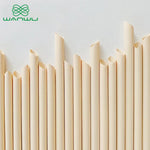 Eco-Friendly Biodegradable and Compostable ，Convenient Bamboo Fiber Straws for Drinks, Perfect for Parties ，210mm，50pack