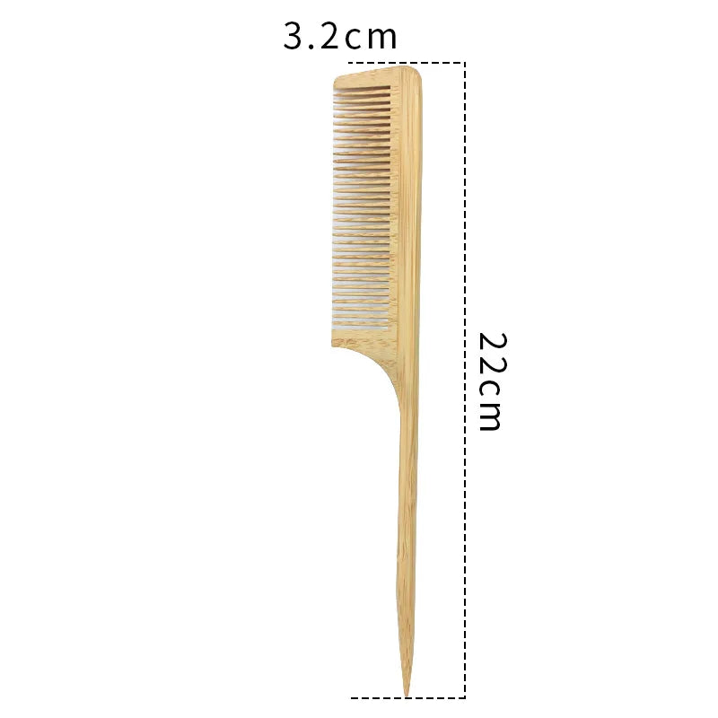 Natural Strands Detangling Anti-Static Bamboo Wide Tooth Combs For Curly Hair