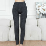 and Winter New Women's 100% Pure Wool Pants Double Layer Thickened Leggings Tight Thermal Pants High Waist