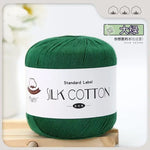 Lace Thread Silk Cotton Thread Pure Hand-woven Doll Material Package Crochet Wool Ball Worsted Silk Cotton 100%