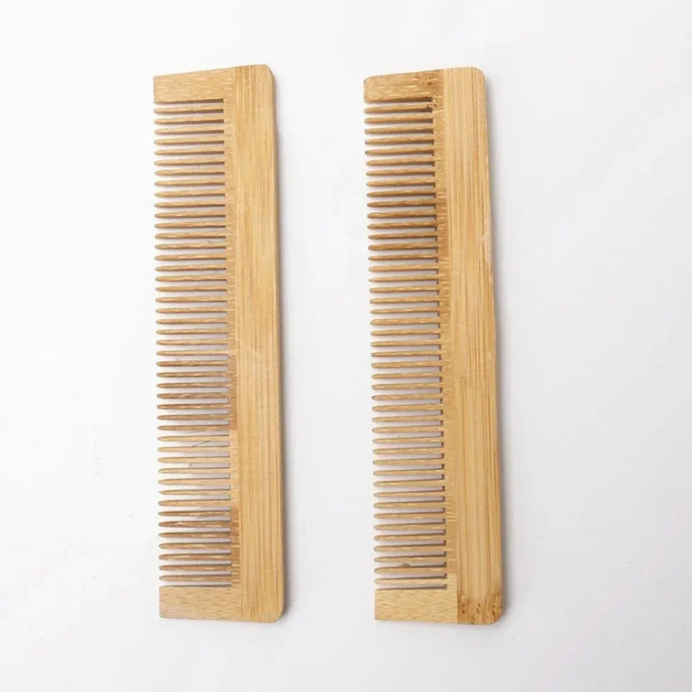 Natural Strands 1Pc Anti-Static Wood Bamboo Hair Comb