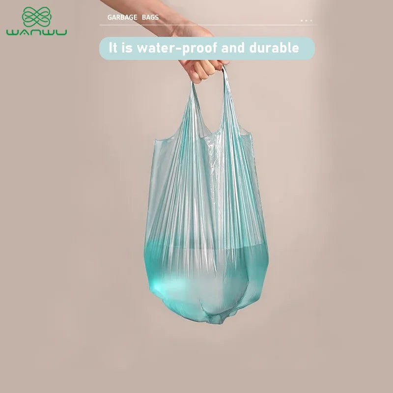 Corn Starch Based Biodegradable & Compostable Bags - 60 Count 25L Sky Blue Trash Bags