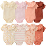 Peach Pear Cotton Baby Girls Romper