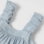 Bluebell Ruffles Sleeveless Cotton Linen Girls Dress