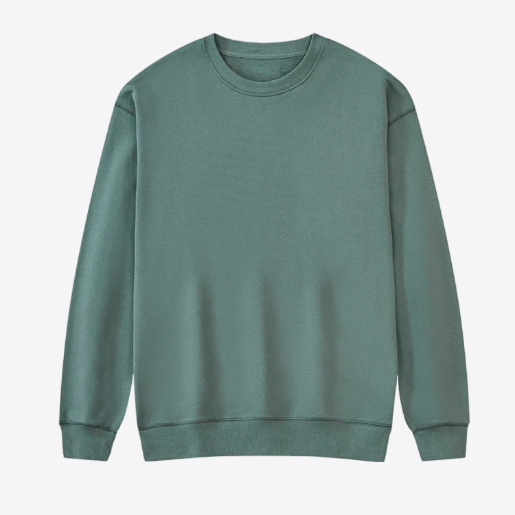 Serene Comfort Solid Crewneck 100% Cotton Womens Sweatshirt | Hypoallergenic - Allergy Friendly - Naturally Free