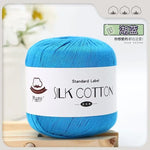 Lace Thread Silk Cotton Thread Pure Hand-woven Doll Material Package Crochet Wool Ball Worsted Silk Cotton 100%