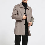 1Pc Double-Sided100% Wool Mens Coat