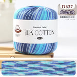 Lace Thread Silk Cotton Thread Pure Hand-woven Doll Material Package Crochet Wool Ball Worsted Silk Cotton 100%