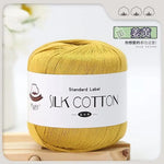 Lace Thread Silk Cotton Thread Pure Hand-woven Doll Material Package Crochet Wool Ball Worsted Silk Cotton 100%