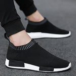 Men's Spring Summer Sock Casual Shoes Breathable Mesh Fabric Walking Running Sports Trainers Man Jogging Sneaker Slip on