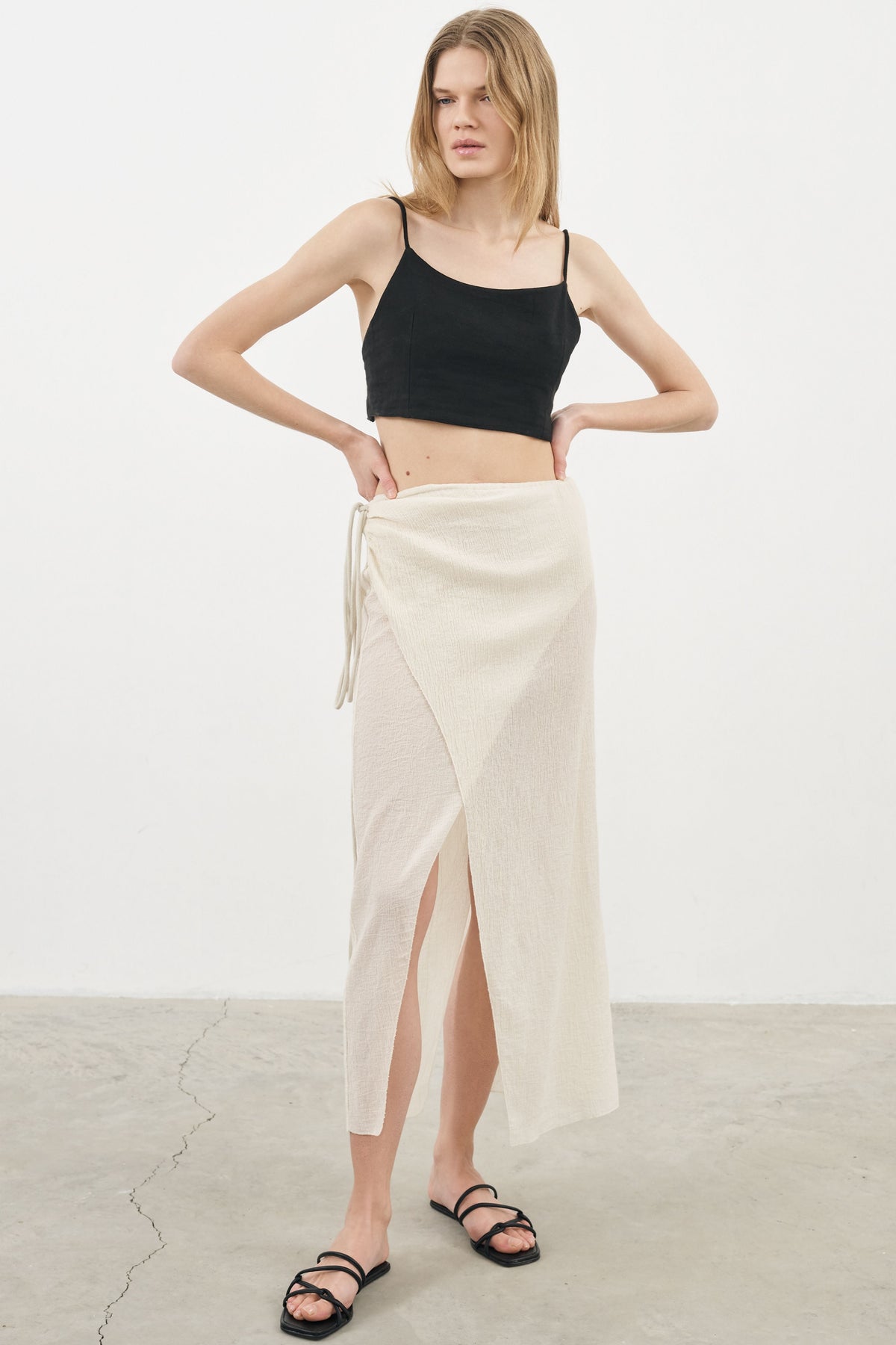 THE HAND LOOM Sia Skirt - Natural