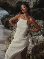 THE HAND LOOM Siesta 100% Organic Cotton Womens Dress - Oatmeal