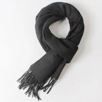 Silver Lining Solid 100% Wool Mens Scarf | Hypoallergenic - Allergy Friendly - Naturally Free