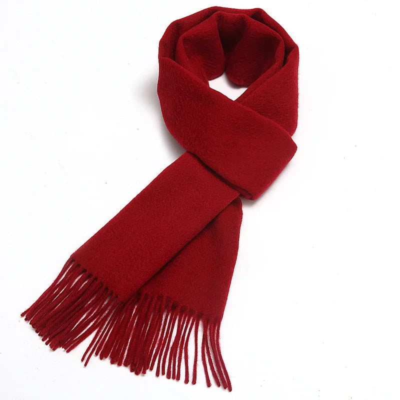 Silver Lining Solid 100% Wool Mens Scarf | Hypoallergenic - Allergy Friendly - Naturally Free