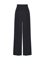 THE HAND LOOM Skye Palazzo 100% Organic Cotton Womens Pants - Navy